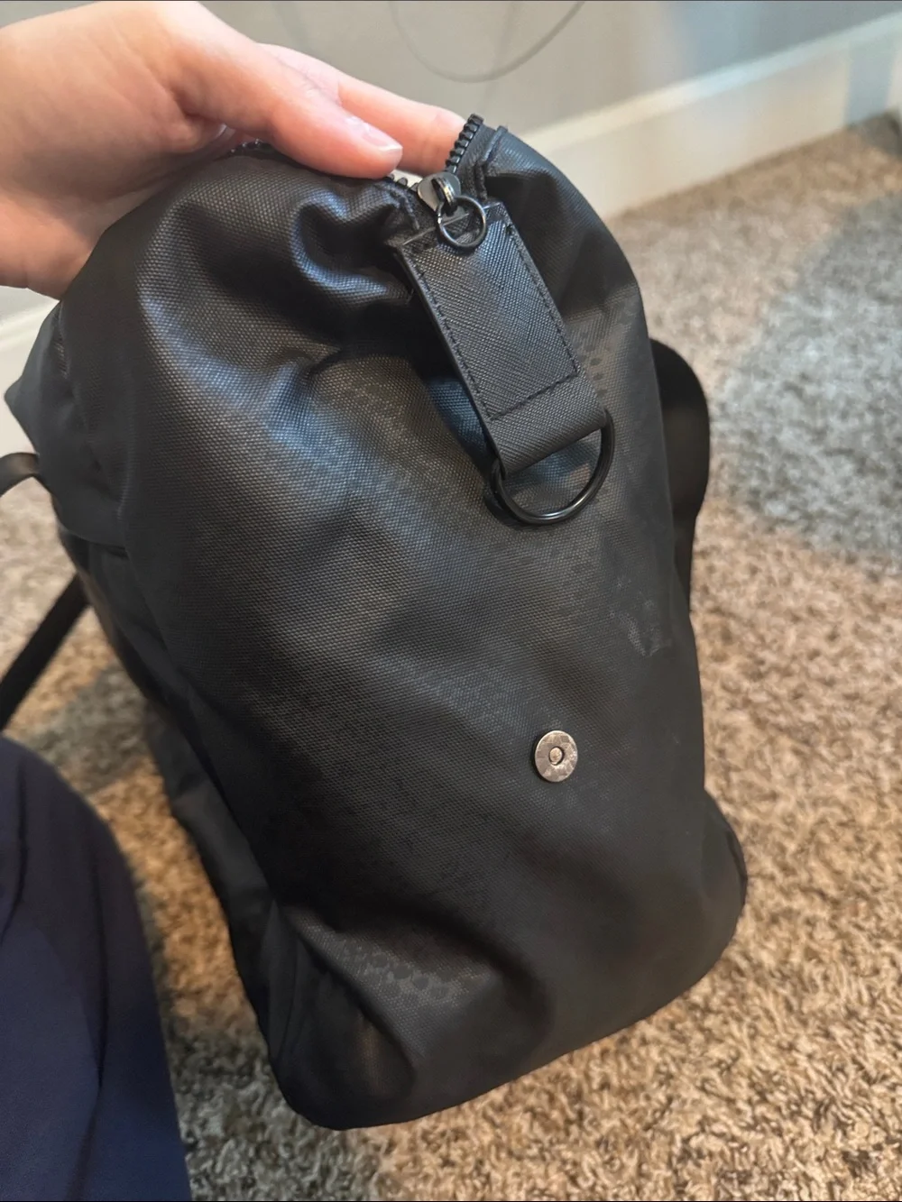 Vooray Alana Duffel Black Snakeskin